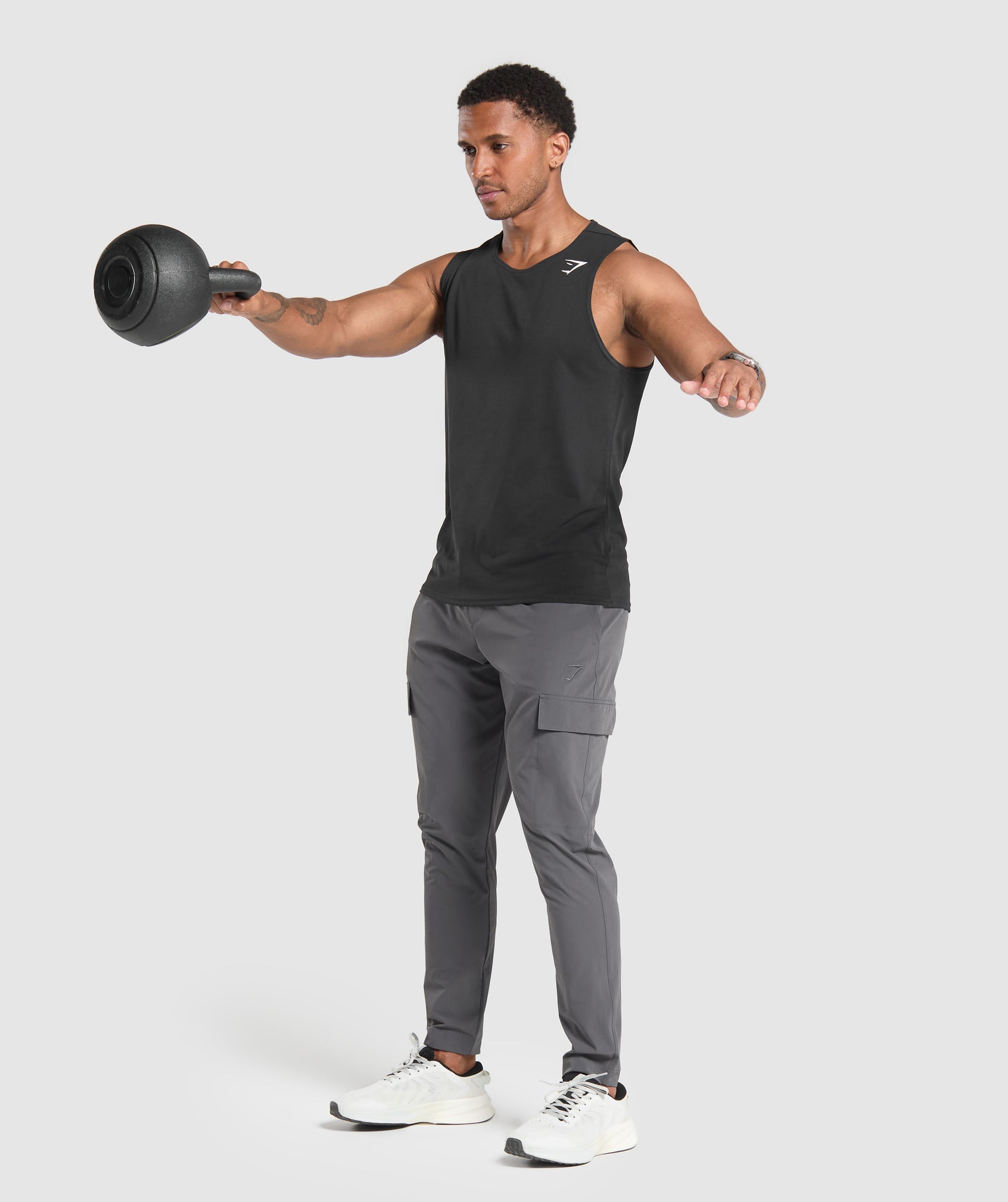 Stretch Woven Cargo Pants Graphite Grey - immagine 4