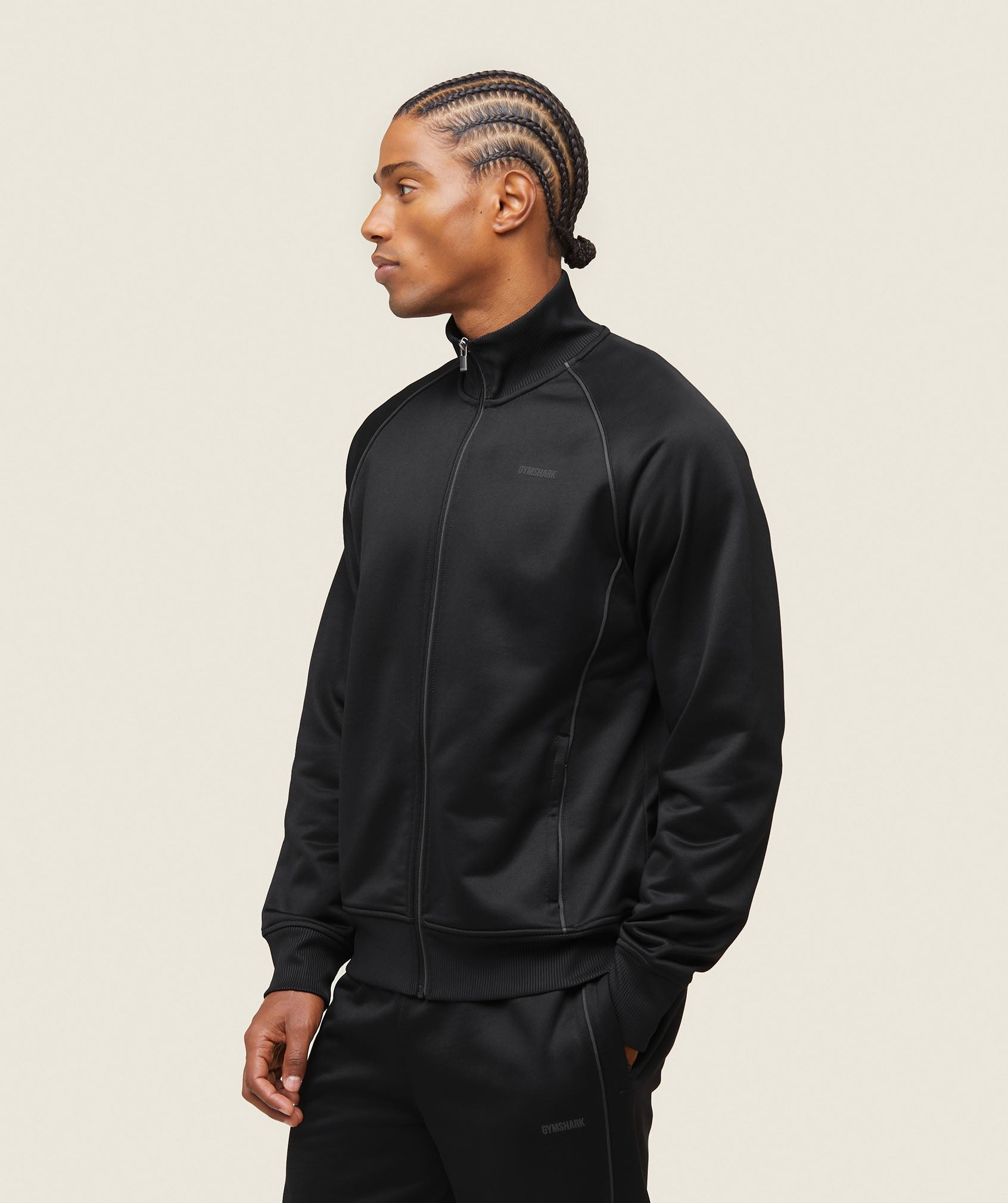 everywear Track Jacket Black/White