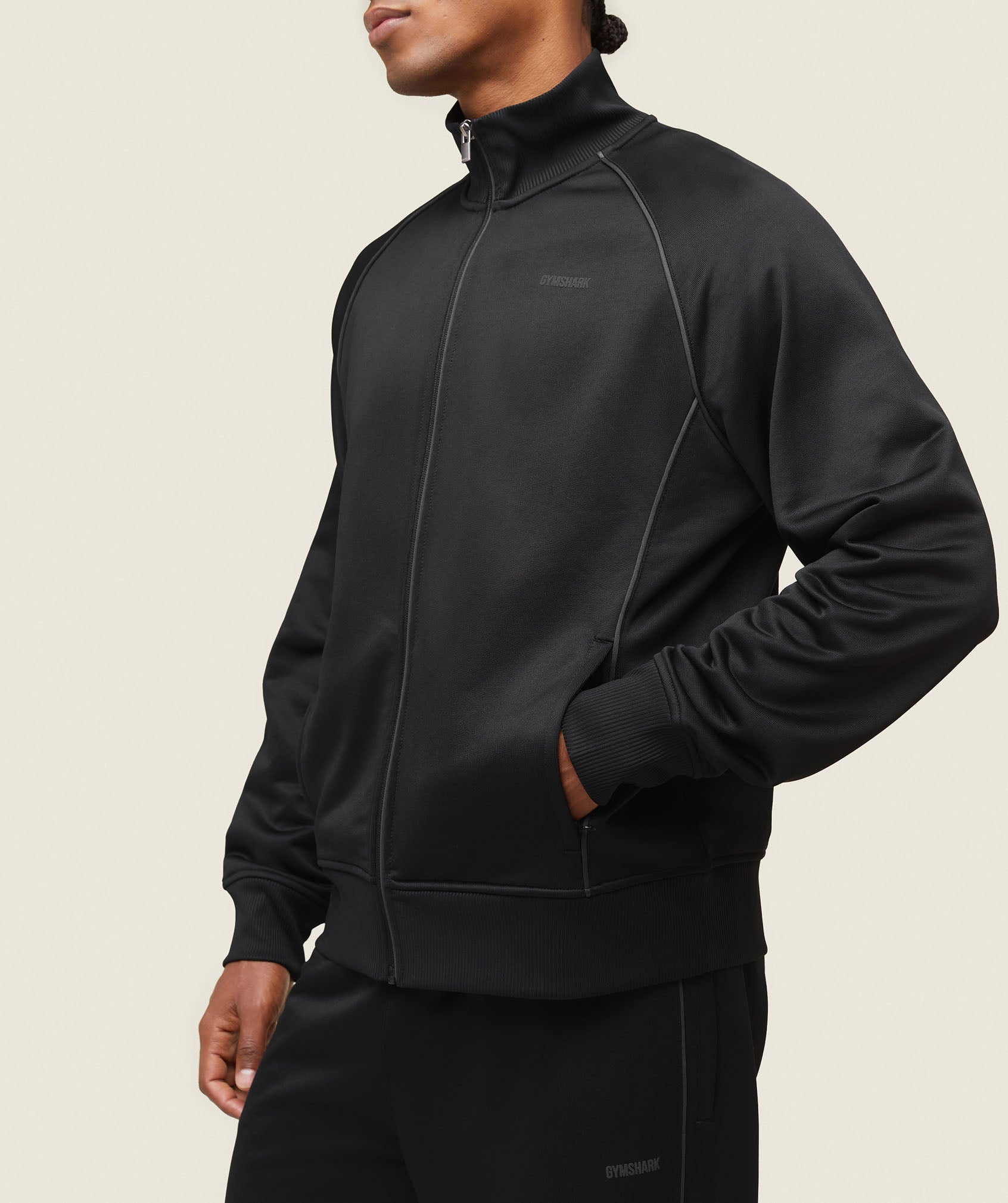 everywear Track Jacket Black/White - immagine 3