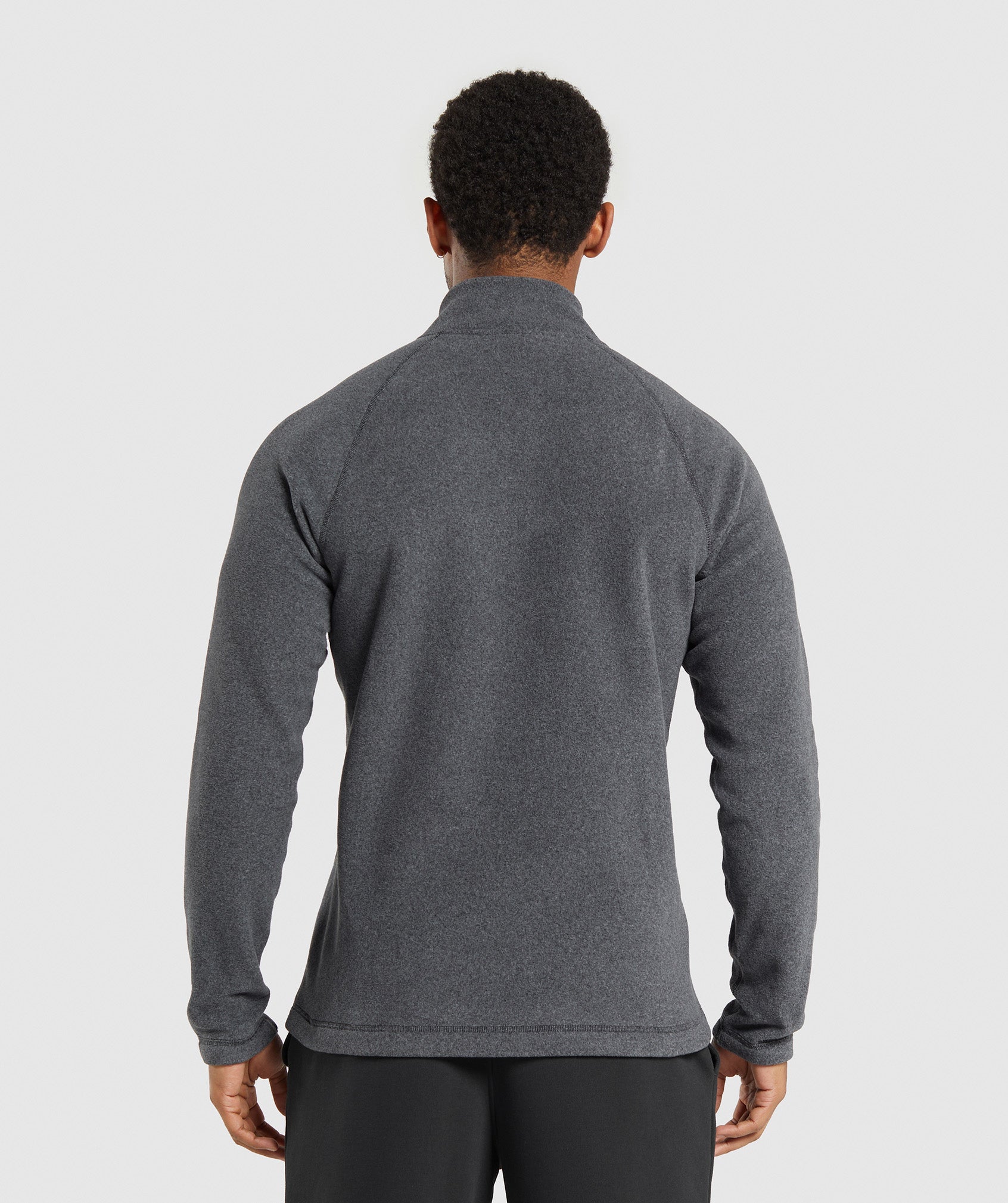 Fleece 1/4 Zip Black/Graphite Grey - immagine 2