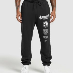 Global Lifting Oversized Joggers Black