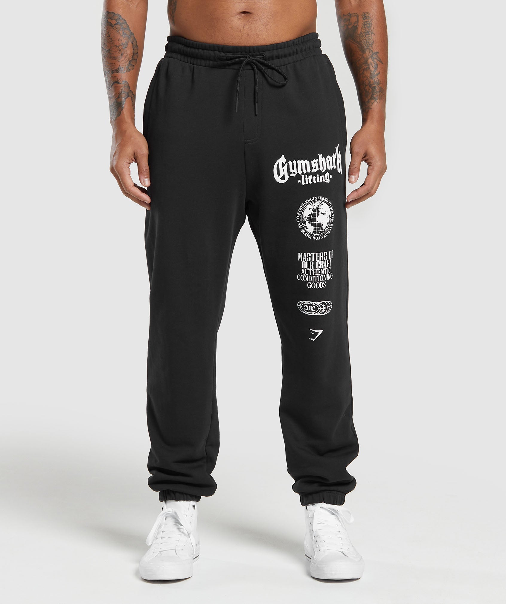 Global Lifting Oversized Joggers Black