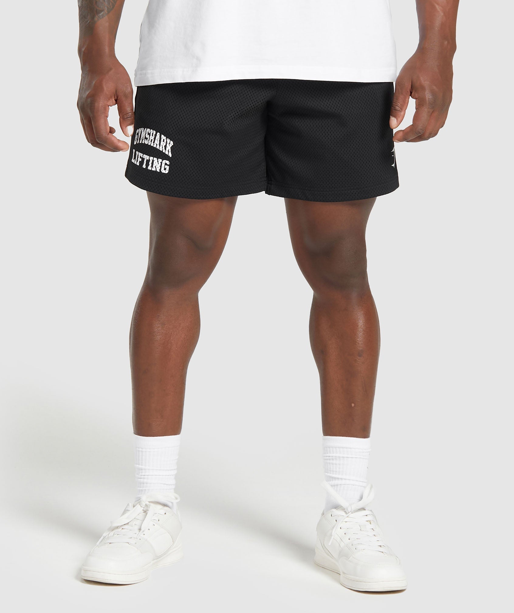 Lifting Mesh 7" Shorts Black