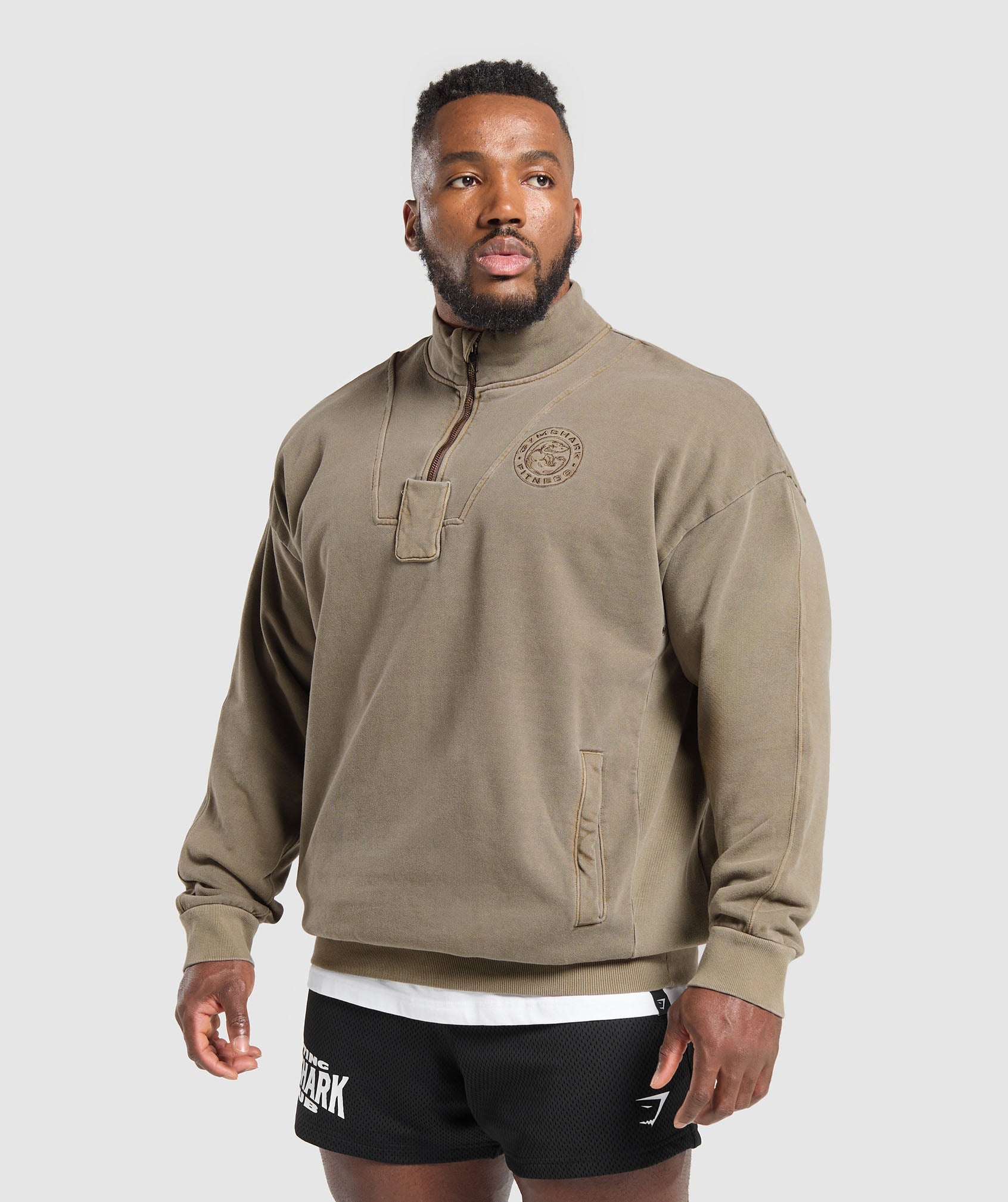 Premium Legacy 1/4 Zip Camo Brown - immagine 3