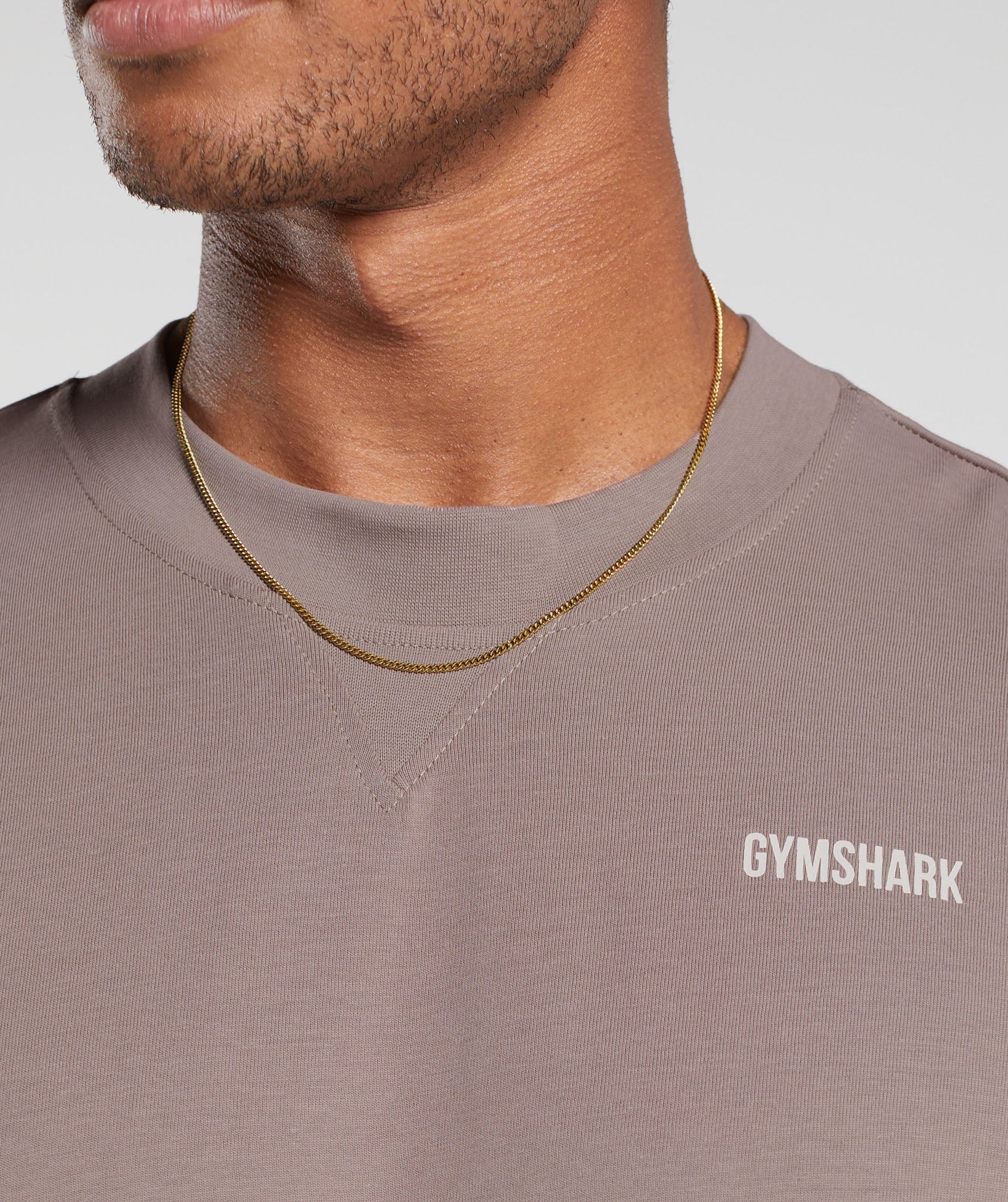 Rest Day Sweats Long Sleeve T-Shirt Powder Mauve - Image 7