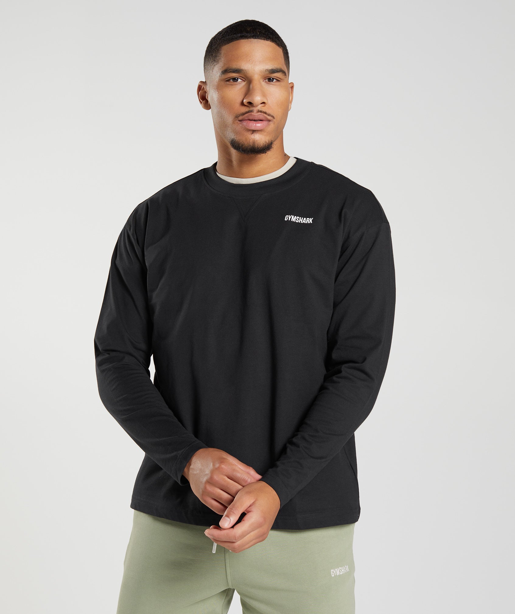 Rest Day Sweats Long Sleeve T-Shirt Black - immagine 2