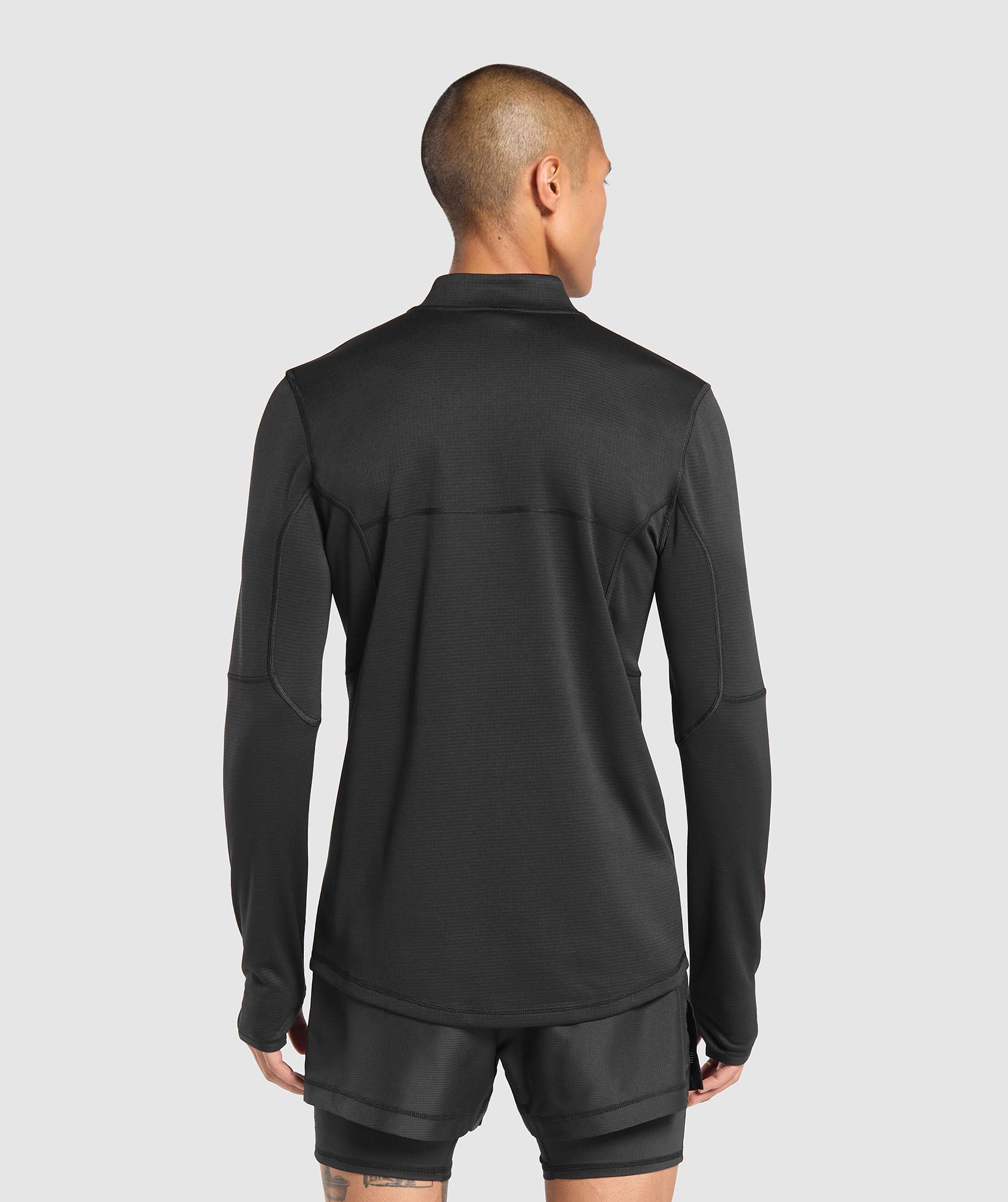 Running 1/4 Zip Black - immagine 3