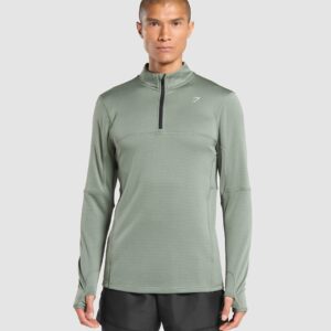 Running 1/4 Zip Unit Green