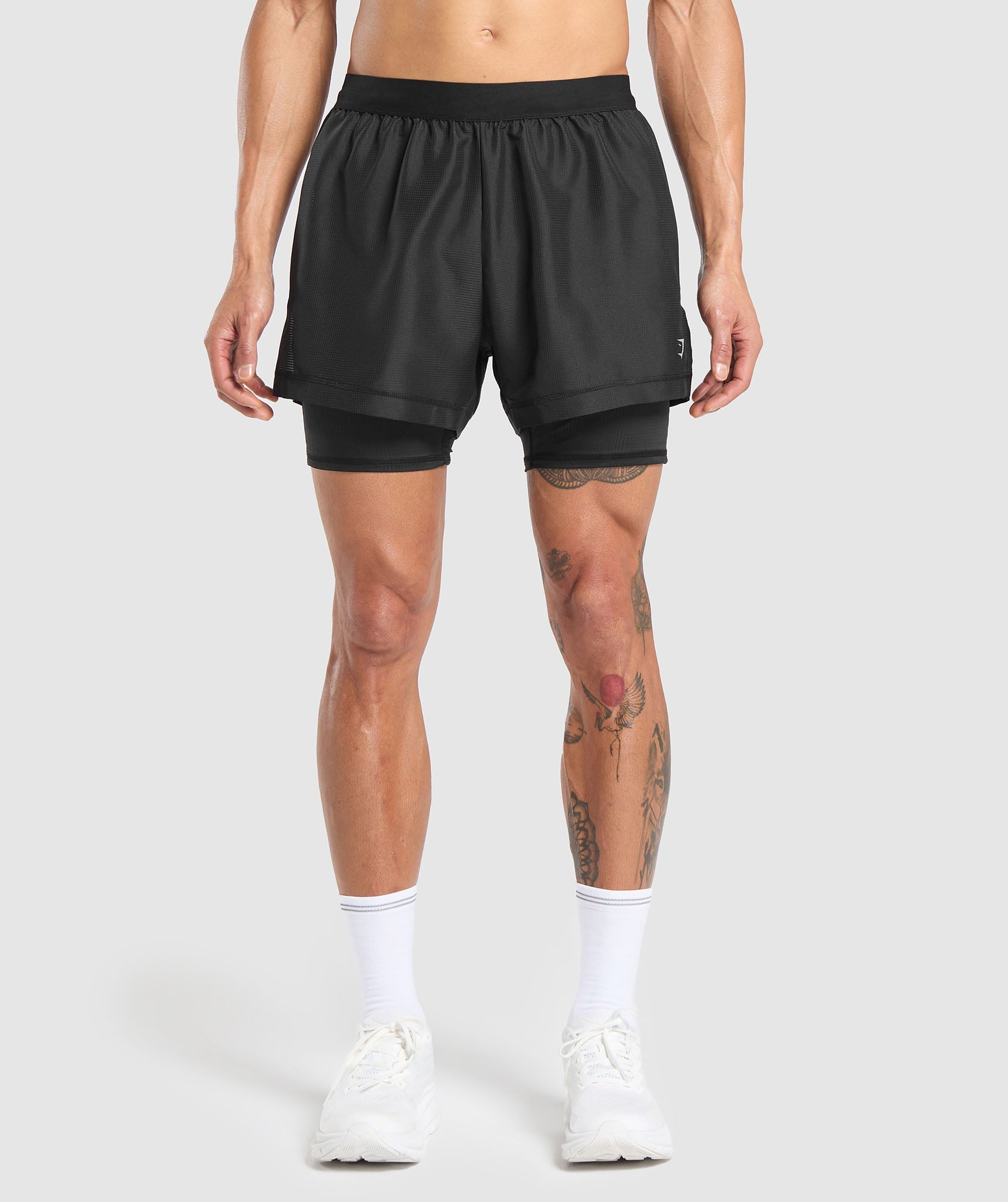 Running 2 in 1 Shorts Black