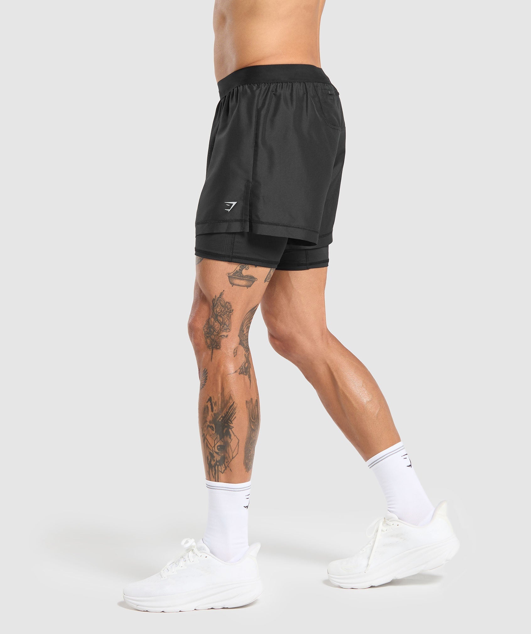 Running 2 in 1 Shorts Black - immagine 4