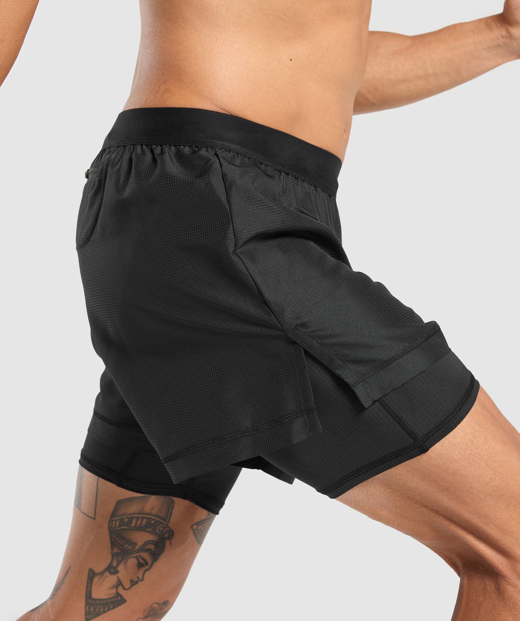 Running 2 in 1 Shorts Black - immagine 7
