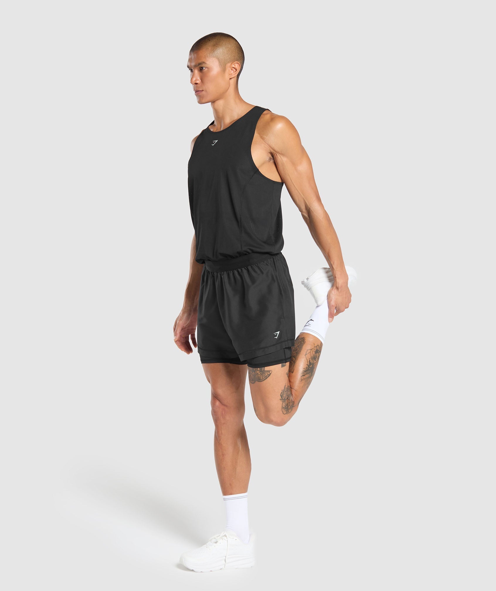 Running 2 in 1 Shorts Black - immagine 2