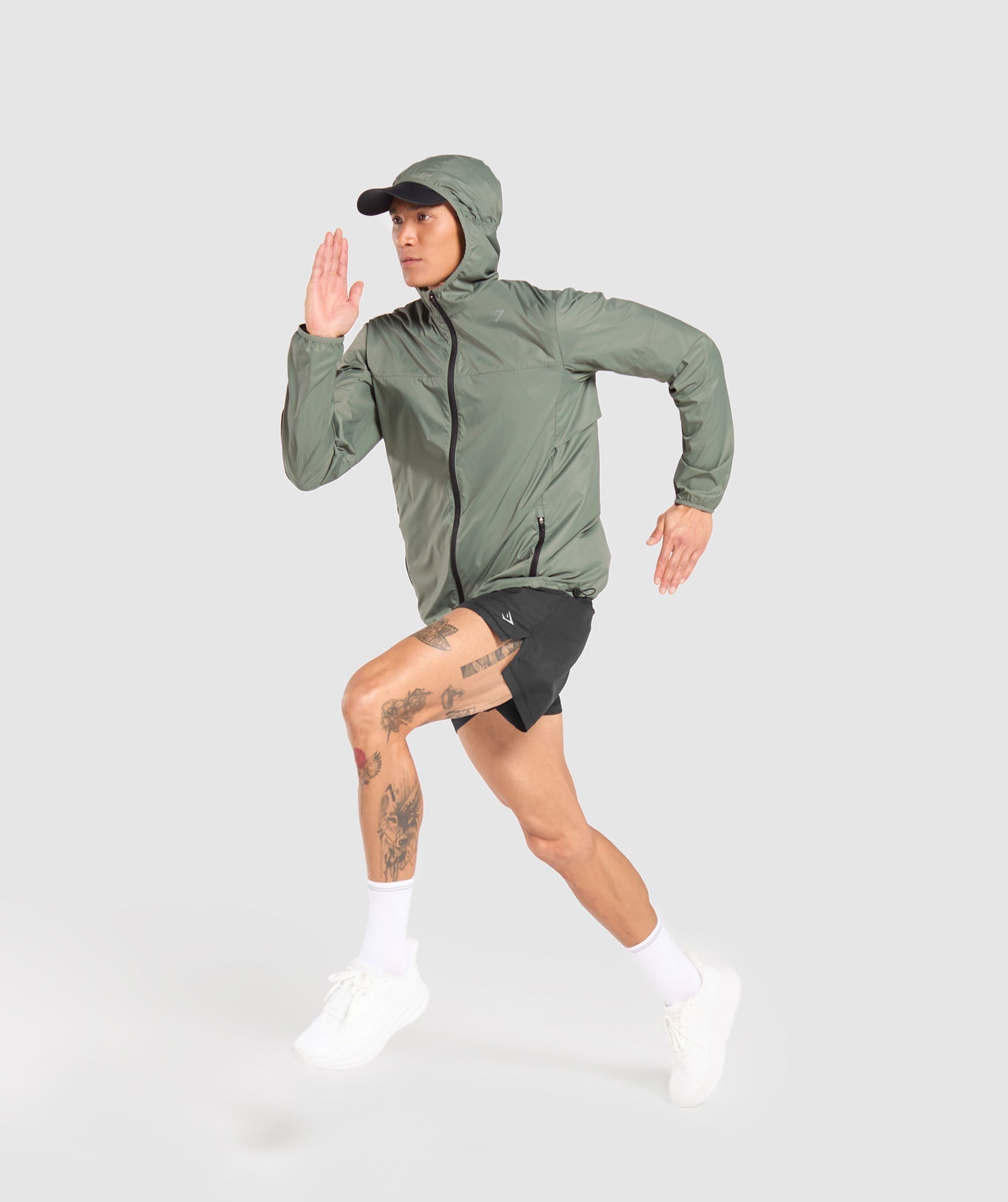 Running Windbreaker Unit Green - immagine 2