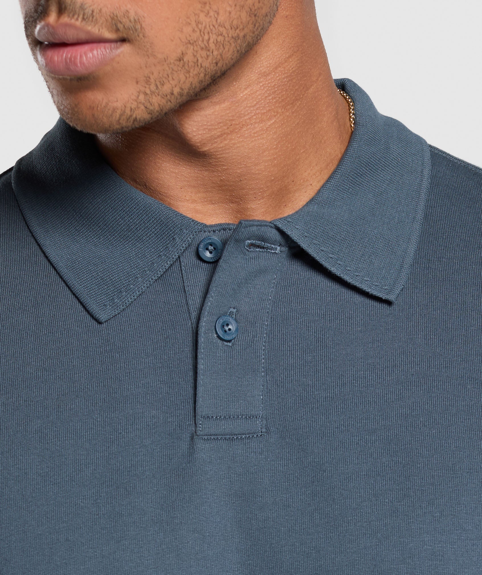 Short Sleeve Polo Cargo Blue - immagine 5