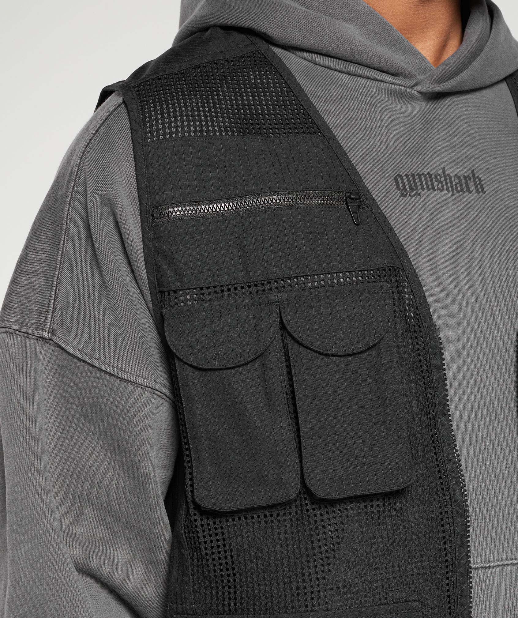 Woven Gilet Black - immagine 6